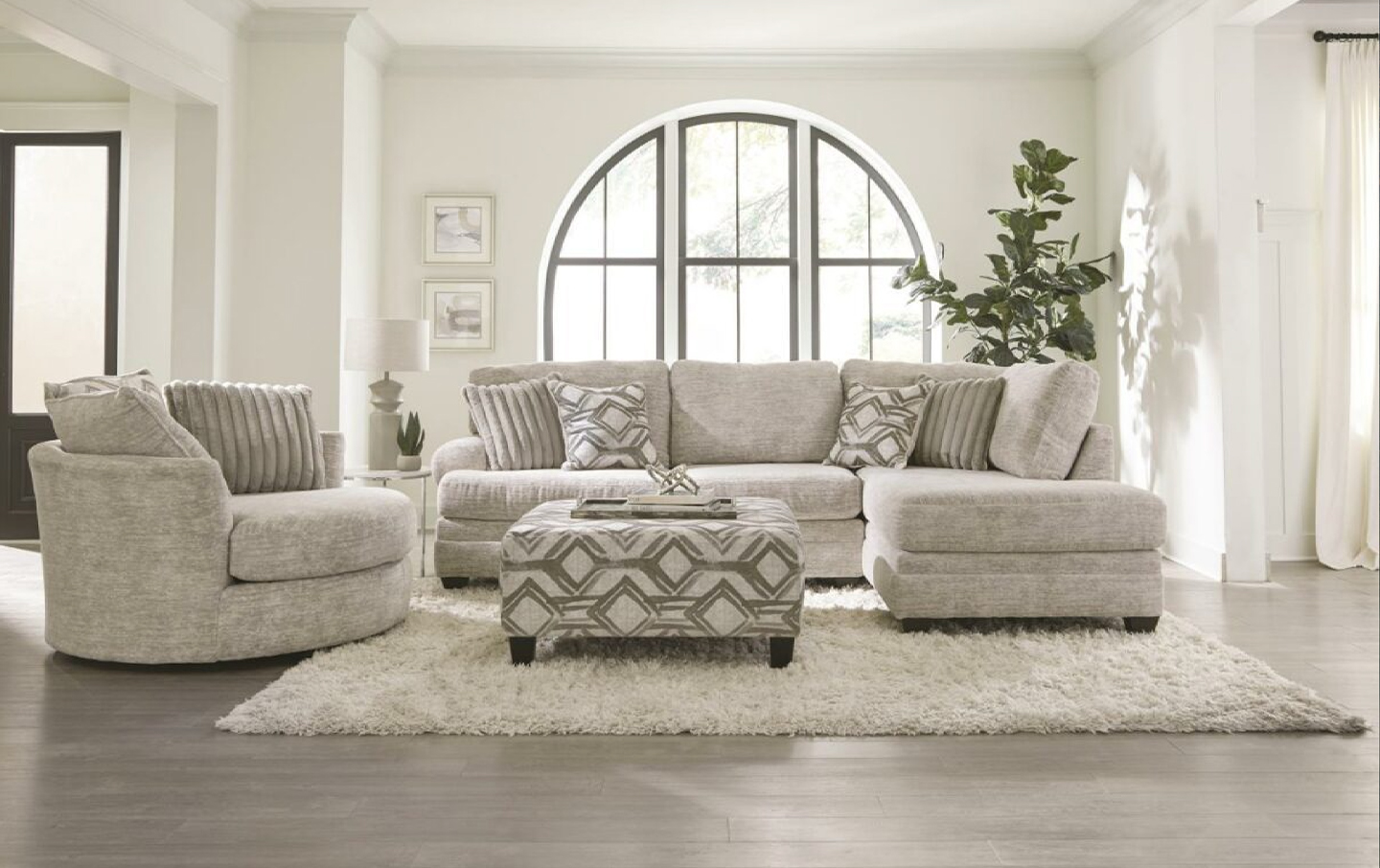Galactic Oyster Sectional - Jasons Furniture Outlet
